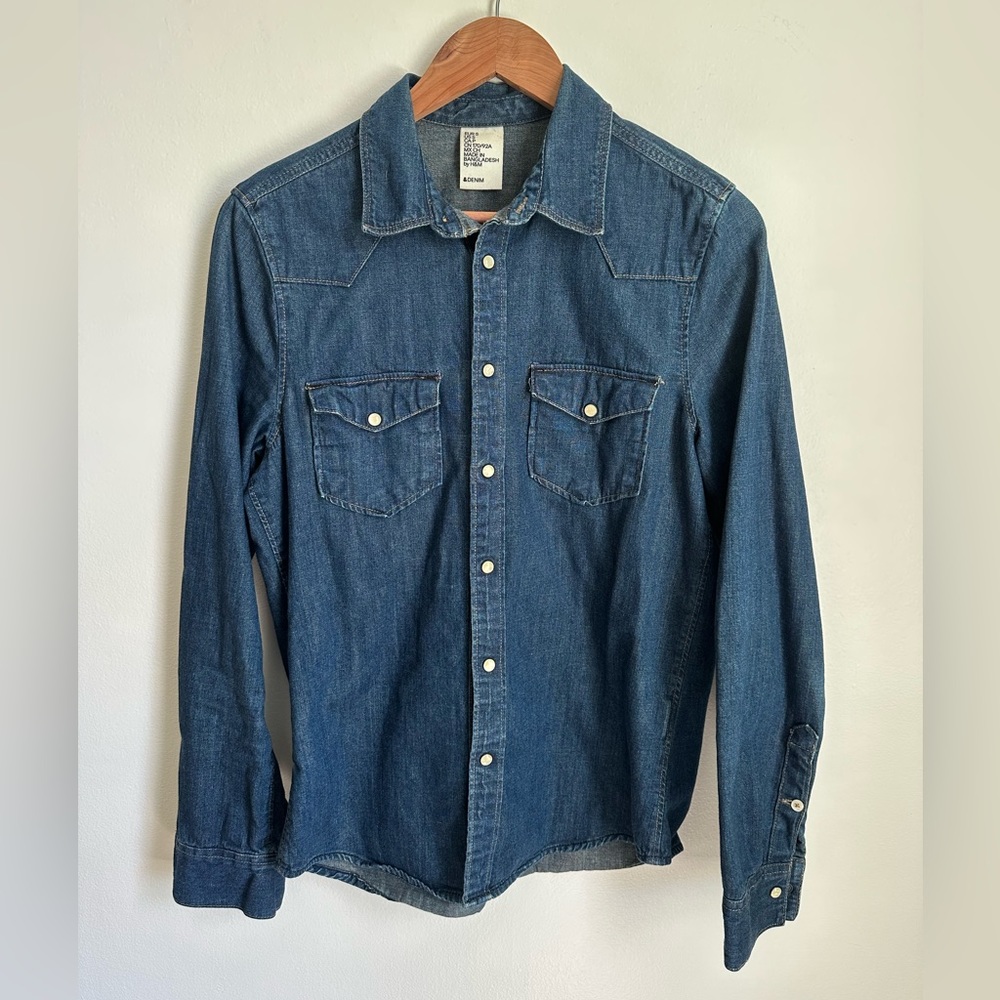 H&M Western Denim Shirt - S